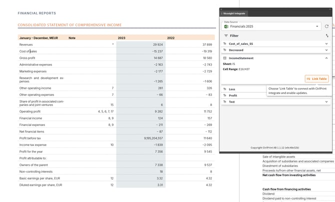 Integrate Link Table