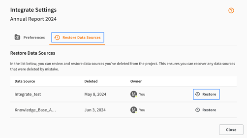 Restore